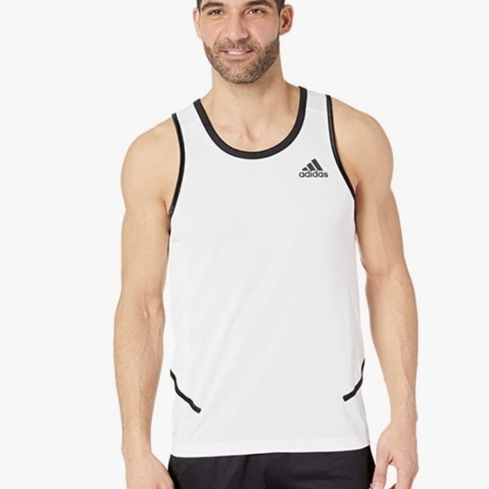NWT adidas Active Tank White/Black size 2XL